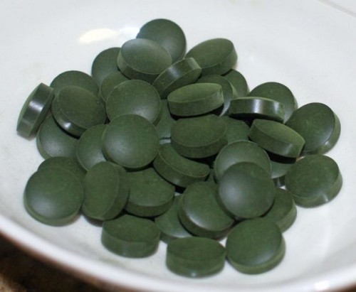 Food Nutrition av Spirulina Blå Grønn Alger