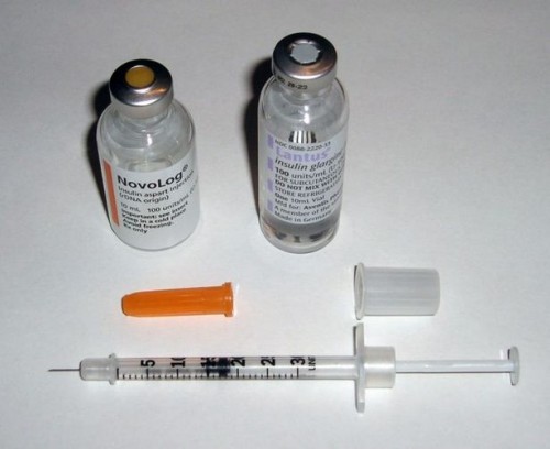Hva gjør en insulinsprøyte se ut?